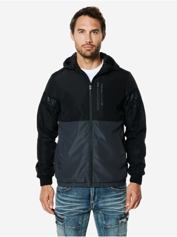 KOROSHI Leichtes, kurze technische Jacke in Schwarz