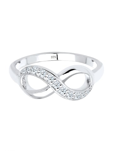 Elli DIAMONDS  Ring 925 Sterling Silber Infinity, Verlobungsring in Weiß