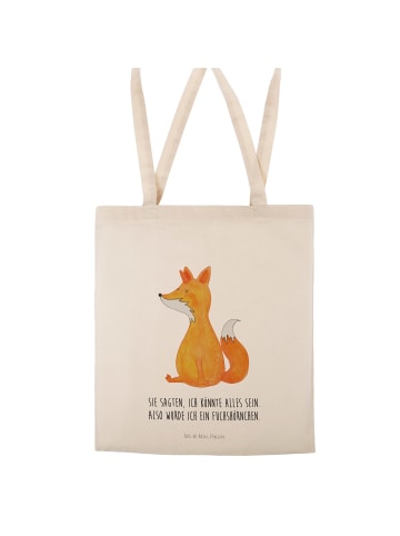 Mr. & Mrs. Panda Beutel Einhorn Fuchs mit Spruch in Creme