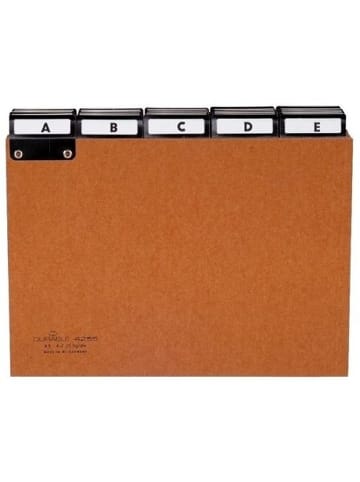 Durable Leitregister A4 quer A-Z Pressspan 5/5-Teilung braun