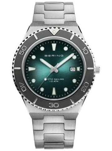 Bering Analoguhr für Herren in silber
