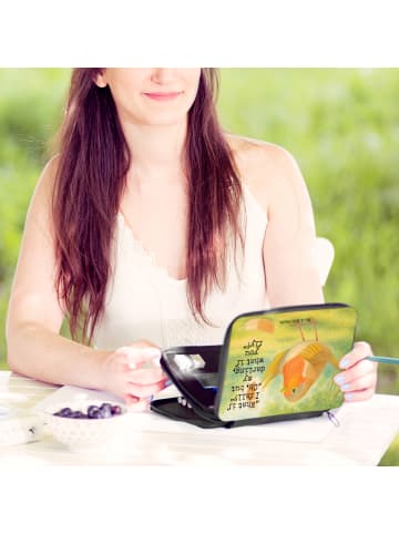 Mr. & Mrs. Panda Menschrmäppchen Rotkehlchen Federn Design mit... in Weiß