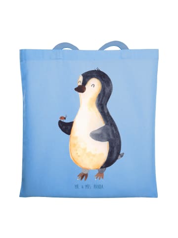 Mr. & Mrs. Panda canvas tasche Pinguin Marienkäfer ohne Spruch in Sky Blue