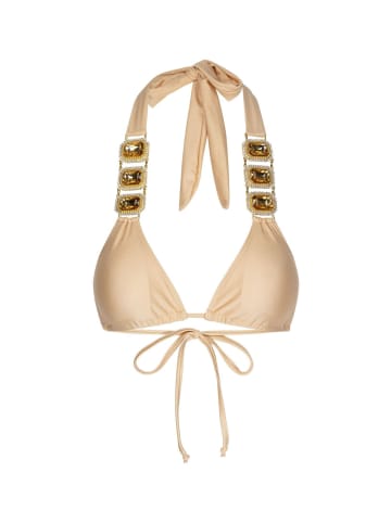 Moda Minx Bikini Top Boujee Triangel Top in Champagne