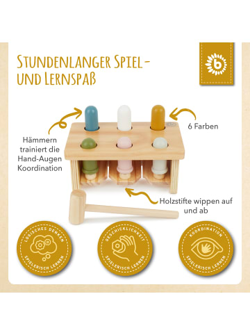 Bieco Spielwaren Klopfbank Scandi - ab 12 Monate in Mehrfarbig