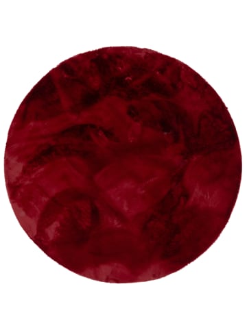 Pergamon Fellteppich Luxus Super Soft Plush Rund in Zwart