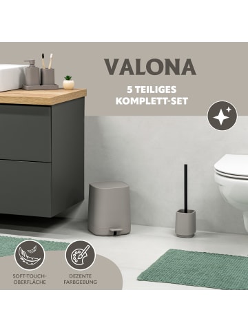 eluno Bad-Accessoires Set VALONA 5tlg. ca. 21 x 25,5 x 21 cm (B/H/T)