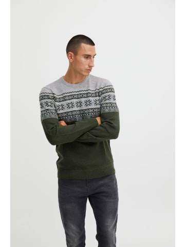 BLEND Strickpullover BHTjerik 20715520 ME Strickpullover mit Muster in Grün