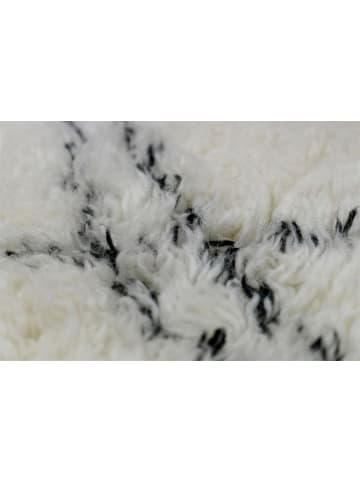 Kayoom Wohnzimmer Teppich – Hochflorteppich Casablanca 130 200 x 290 cm in natur - creme - rechteckig