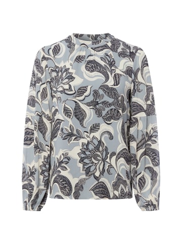 comma Bluse in hellblau mehrfarbig