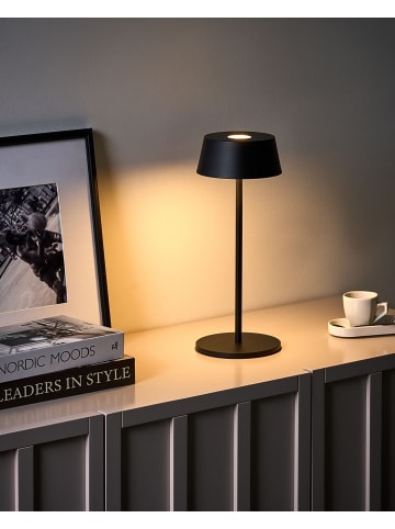 Beliani Tischlampe für den Außenbereich GUDER in Schwarz - (W) 15 x (H) 36 x (L) 15 cm