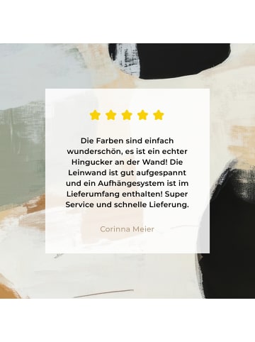 MuchoWow Leinwand Bilder Currygelb