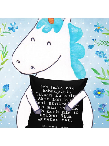 Mr. & Mrs. Panda Kissen Ich habe nie behauptet,... mit Spruch in Schwarz