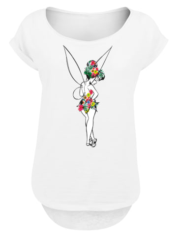 F4NT4STIC Long Cut T-Shirt Disney Peter Pan Flower Power in weiß