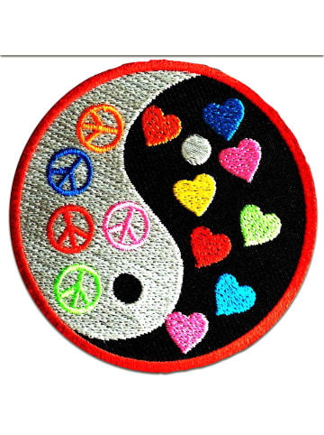 Catch the Patch Yin Yang Peace FriedenApplikation Bügelbild inBunt