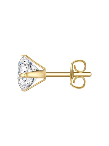 True Rebels Ohrstecker aus Edelstahl mit Zirkonia in gelbgold