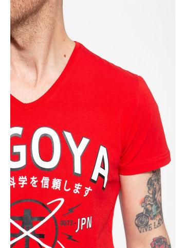 Akito Tanaka Akito Tanaka T-Shirt mit Frontprint City Code in rot