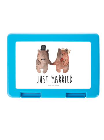 Mr. & Mrs. Panda Bento Box Bär Heirat mit Spruch in Weiß