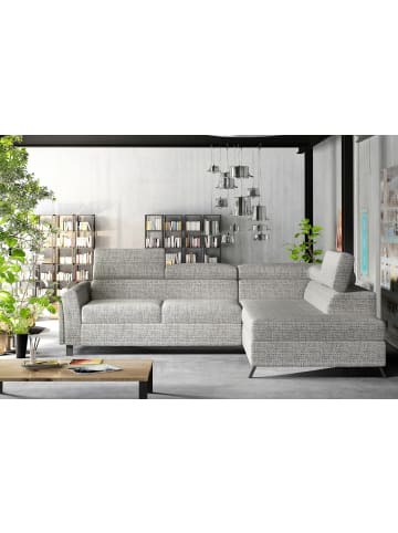 MF Design Katara Recamiere Rechts in Grau -  (L) 265 x (B) 265 x (H) 92 cm