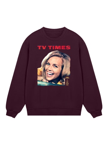 F4NT4STIC Sweatshirt TV Times Honor Blackman 1964 Cover in maroon
