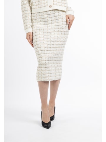 faina Damen Strickrock in Weiss