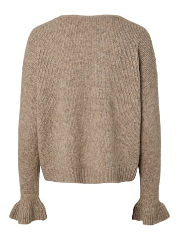 Pieces Strickjacke in Morel