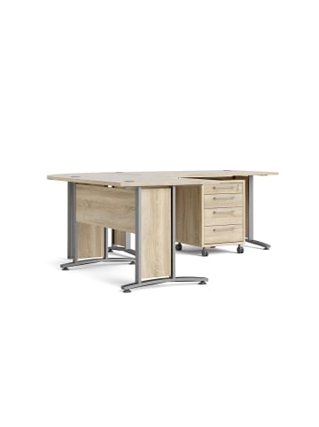 ebuy24 Schreibtisch Prisme Eiche Dekor 200 x 230 cm