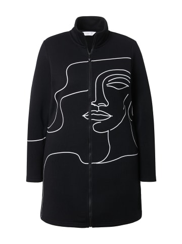 MIAMODA Strickjacke in schwarz