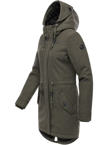 ragwear Wintermantel Ellba Coat A YOUMODO in Dark Olive