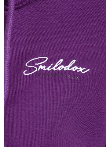 SMILODOX Zip Jacke Enara in Lila