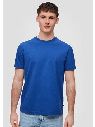 QS T-Shirt kurzarm in Blau