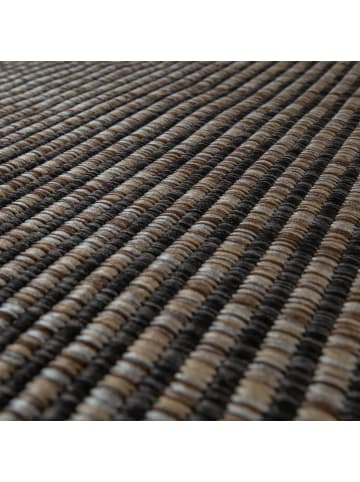 KADIMA DESIGN Teppich Kurzflor Bordüre Wohnzimmer schmutzabweisend in Anthrazit