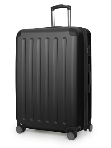 Hauptstadtkoffer Spree - Großer Koffer erweiterbar XL Trolley Aufgabegepäck, TSA, in Schwarz