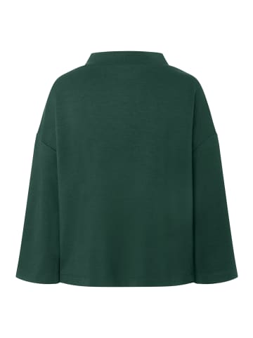 More & More Boxy Sweatshirt mit Turtleneck in dark green