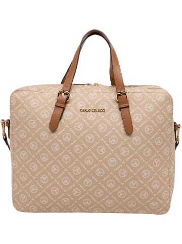 Carlo Colucci Laptoptasche Desiderati in Beige