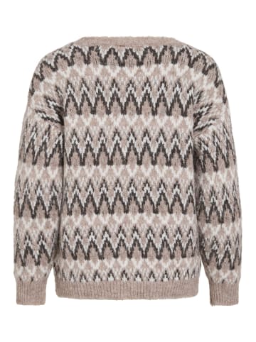 Vila Strickpullover in Natural Melange