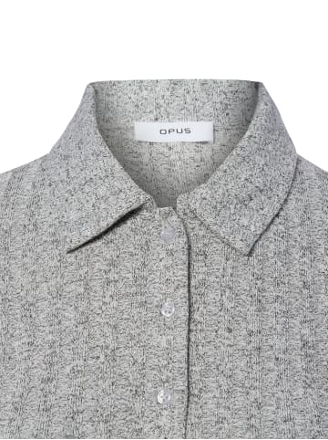 OPUS Langarmshirt Sitami in hellgrau
