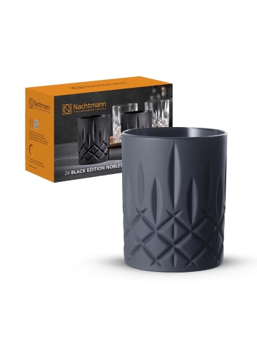 Nachtmann 2er Set Whiskygläser Noblesse Black Edition 295 ml in schwarz