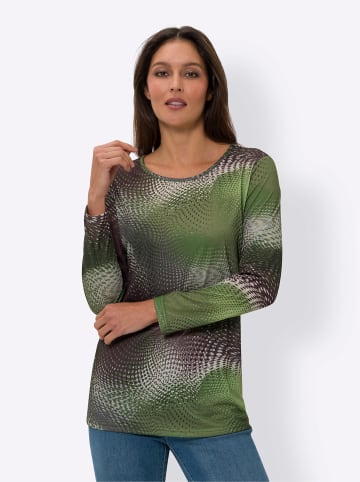 Sieh an! Longshirt in schilf-schoko-bedruckt