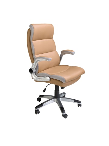 Angel Cerdá Büro-Drehstuhl 4141 in Braun / Grau / Stahl – (B)66 x (H)72 x (T)112 cm