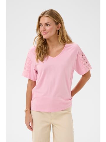 Cream Kurzarm-Bluse CRSuny Loose fit in Pink Nectar