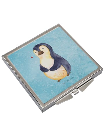 Mr. & Mrs. Panda Kleiner Spiegel Pinguin Diät ohne Spruch in Eisblau