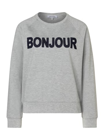 More & More Rundhals-Sweatshirt langarm in silvergrey melange