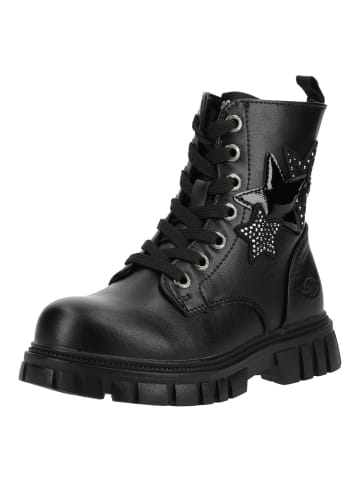 DOCKERS Stiefelette in Schwarz/Silber