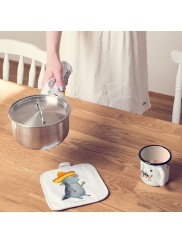 Mr. & Mrs. Panda Topfuntersetzer Axolotl Tequila ohne Spruch in Weiß