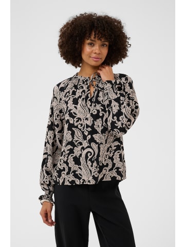 Cream Langarm-Bluse CRLucy Regular fit in Pitch Black Paisley