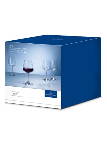 Villeroy & Boch 4er Set Rotweingläser Ovid in Transparent 590 ml
