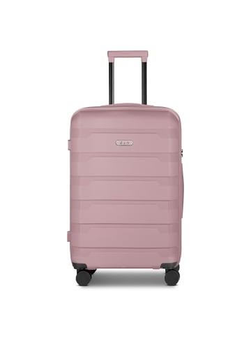 D&N South Dakota 4 Rollen Trolley M 66 cm mit Dehnfalte in rose gold