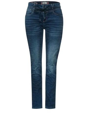 Street One Jeans in dark blue random wash