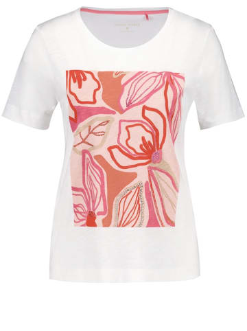 Gerry Weber Softes T-Shirt mit Frontprint und Ziersteinchen in Mehrfarbig